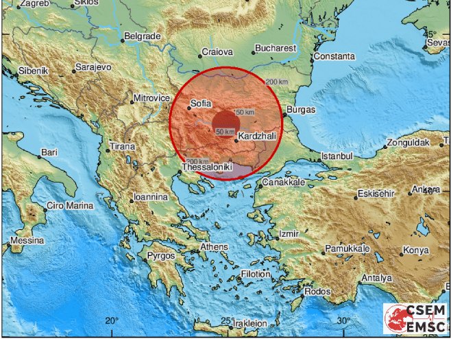 Zemljotres u Bugarskoj (Foto: EMSC) - 