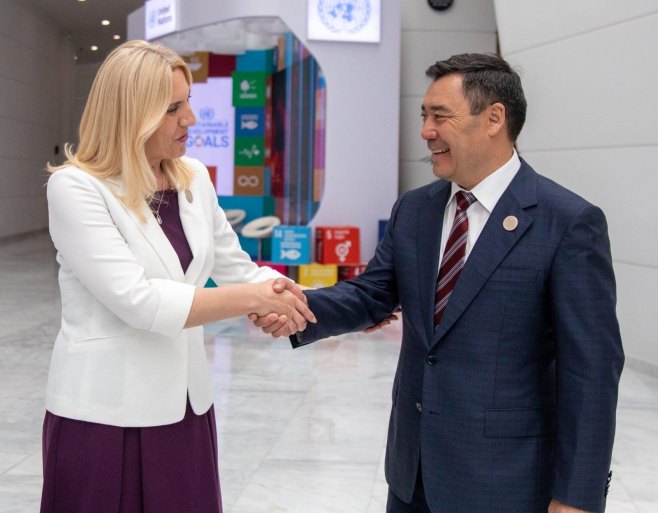 Cvijanović sa Žaparovim: BiH i Kirgistan imaju dobre bilateralne odnose
