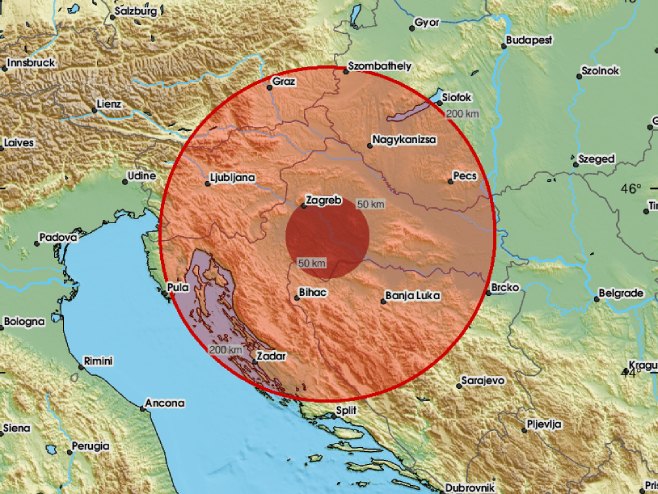 Zemljotres u Hrvatskoj (Foto: EMSC) - 
