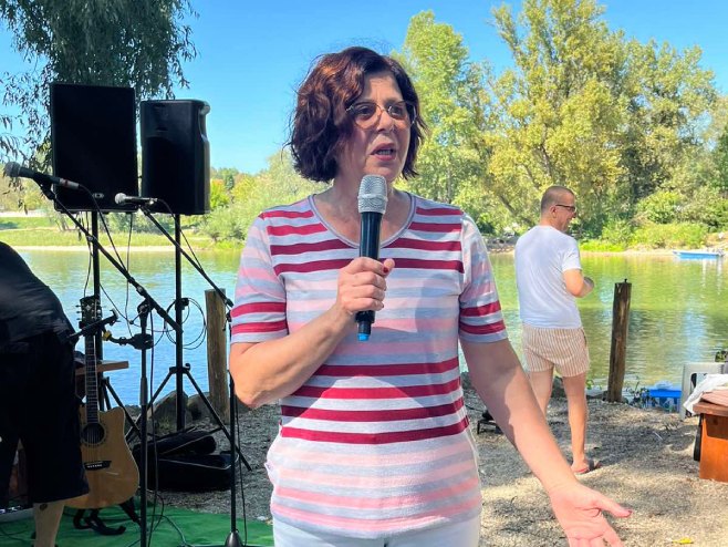 Senka Јujić u Kozarskoj Dubici - Foto: SRNA