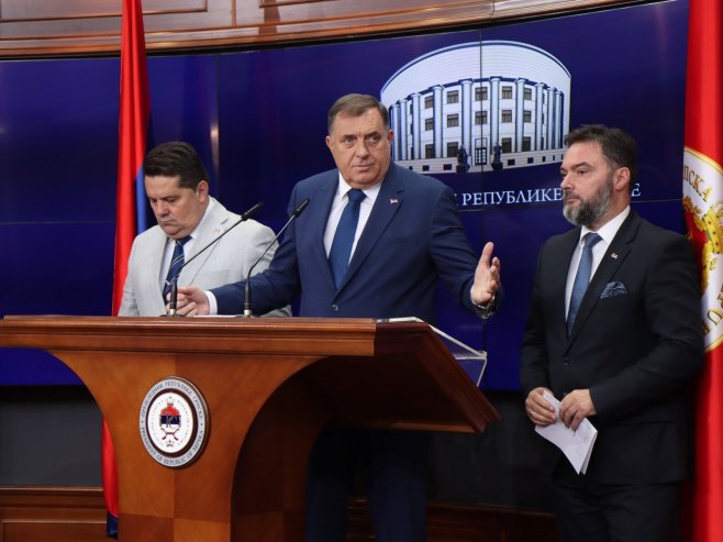 Milorad Dodik, konferencija za novinare - Foto: predsjednikrs.rs/Borislav Zdrinja