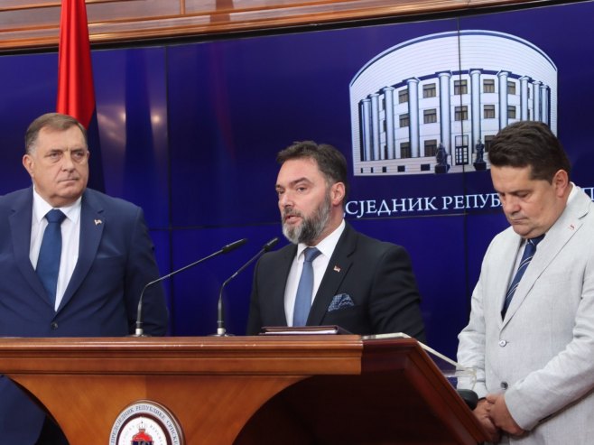 Staša Košarac, konferencija za novinare Staša Košarac, konferencija za novinare - Foto: predsjednikrs.rs/Borislav Zdrinja