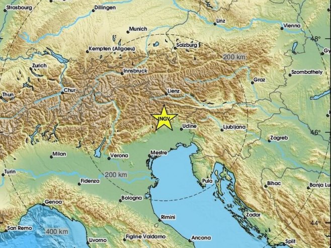 Zemljotres na sjeveru Italije (Foto: EMSC) - 