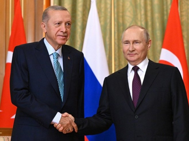 Vladimir Putin i Redžep Tajip Erdogan (Foto: EPA-EFE / MIKHAEL KLIMENTYEV / ilustracija) - 