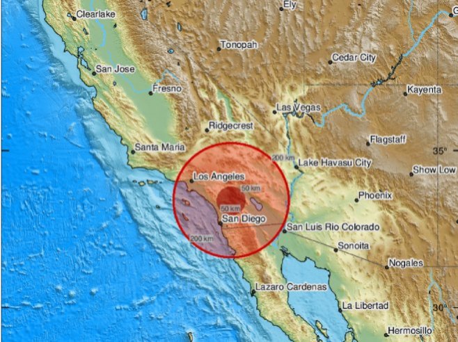 Dva zemljotresa pogodila Kalifroniju