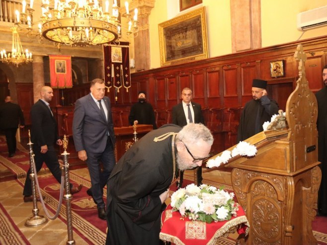 Dodik i vladika Lukijan posjetili Crkvu Svetog Georgija