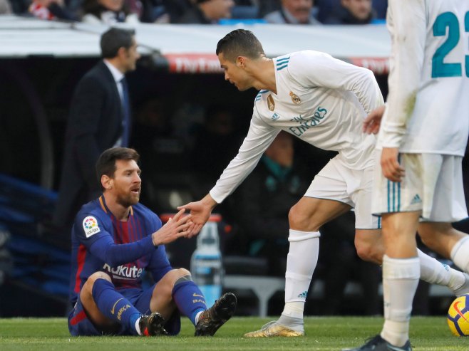 Mesi i Ronaldo (Foto: EPA-EFE/JUAN CARLOS HIDALGO/ilustracija) Mesi i Ronaldo (Foto: EPA-EFE/JUAN CARLOS HIDALGO/ilustracija) -