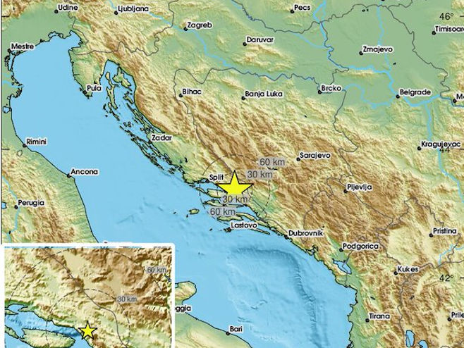 Zemljotres u Hrvatskoj (Foto: EMSC) - 