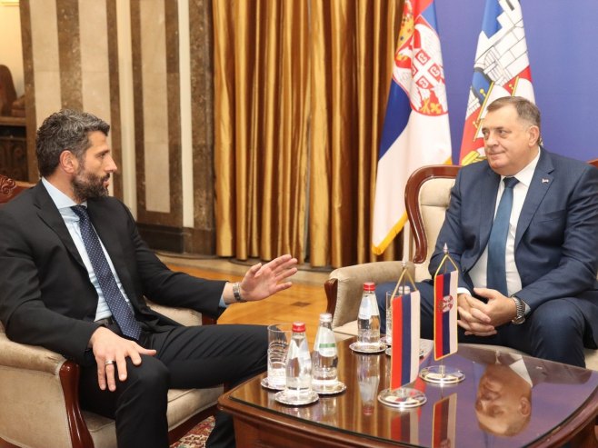 Milorad Dodik i Aleksandar Šapić - Foto: ZIPAPHOTO/Borislav Zdrinja