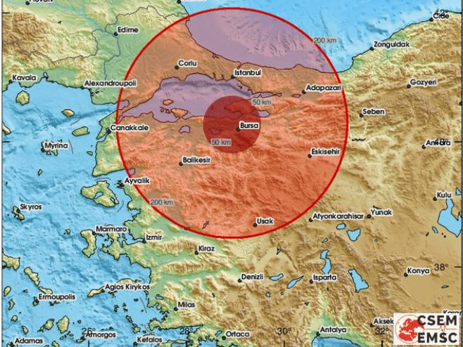 Zemljotres u Turskoj (Foto: EMSC) - 