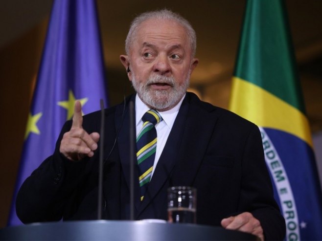 Brazilski predsjednik Luiz Inasio Lula da Silva (Foto: EPA-EFE/CLEMENS BILAN) - 
