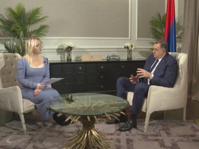 Dodik - Intervju za bjelorusku televiziju - Foto: RTRS