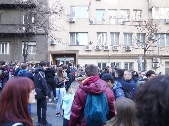 Beograd - Studenti protesti (foto:TANJUG/ NEMANJA JOVANOVIĆ/ bs) - 