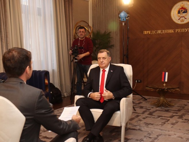 Dodik - Intervju za RTRS - Foto: predsjednikrs.rs/Borislav Zdrinja
