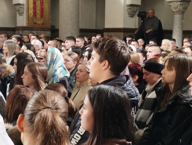 Banjaluka - ponoćna Božićna liturgija - Foto: SRNA
