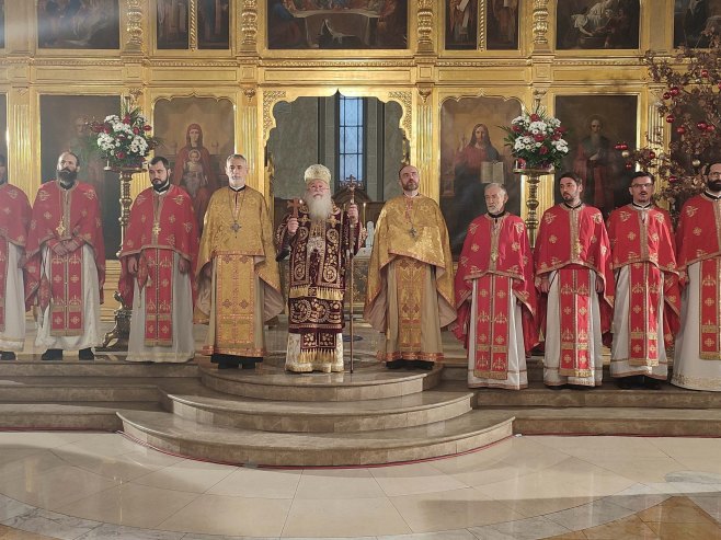 Sarajevo - Božić - Sveta arhijerejska liturgija - Foto: SRNA