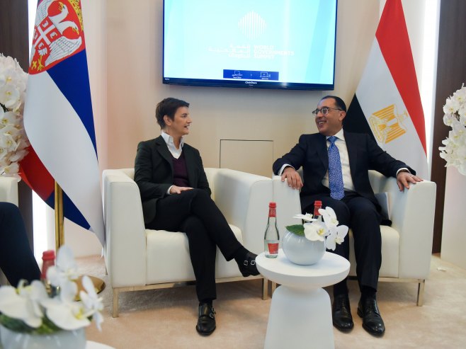 Brnabić sa premijerom Egipta (Foto: TANJUG/ VLADA REPUBLIKE SRBIJE/ PEĐA VUČKOVIĆ) - 