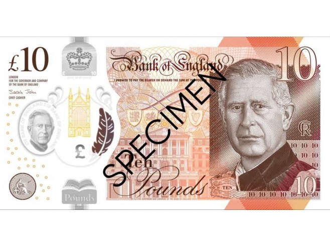 Novčanica sa likom kralja Čarlsa (Foto:  EPA-EFE/The Bank of England) - 