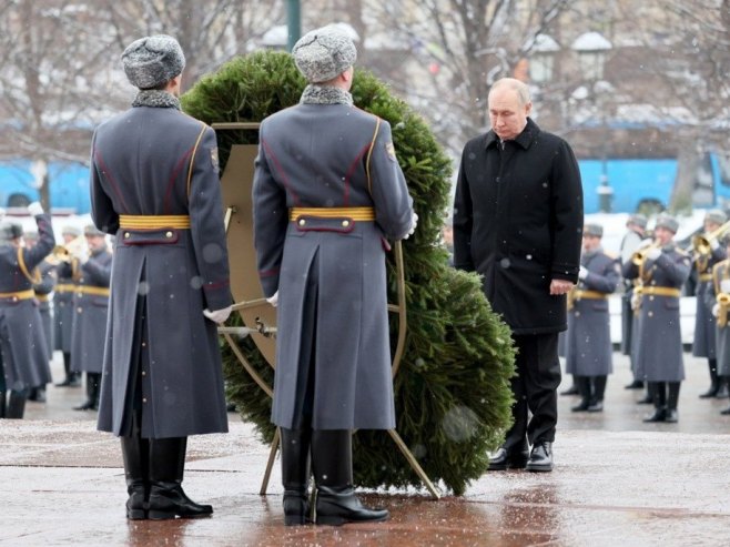Vladimir Putin na obilježavanju Dana branioca otadžbine (Foto: EPA-EFE/SERGEI SAVOSTYANOV / SPUTNIK / KREMLIN POOL MANDATORY CREDIT) - 