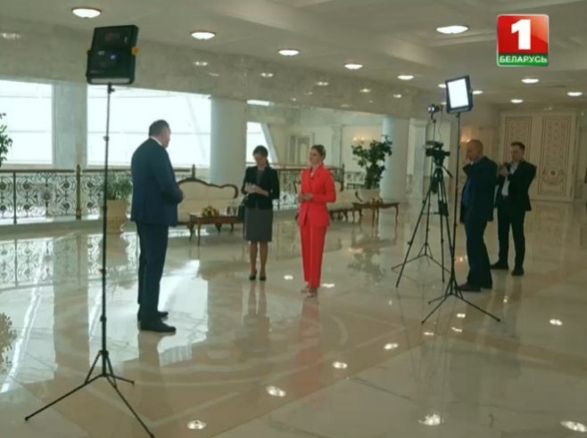 Bjeloruska televizija - Milorad Dodik - Foto: Screenshot