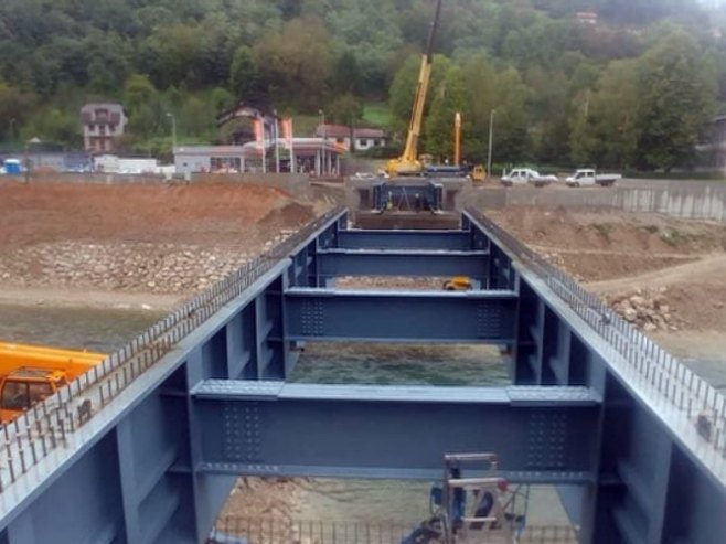 Gradnja mosta - Foto: RTRS