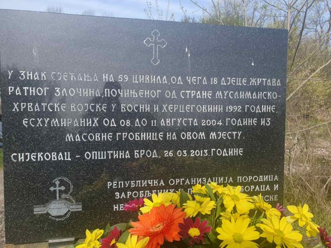 Sijekovac, spomen-obilježje - Foto: RTRS