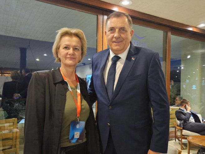 Milorad Dodik i Angelina Ajnhorst - Foto: Ustupljena fotografija