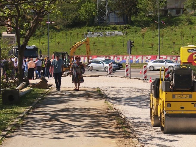 Banjaluka - izgradnja kružne raskrsnice na Zapadnom tranzitu - Foto: RTRS