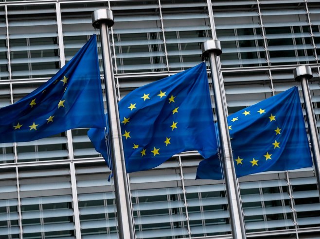 Zastava Evropske unija, Brisel (foto: EPA-EFE/STEPHANIE LECOCQ) - 