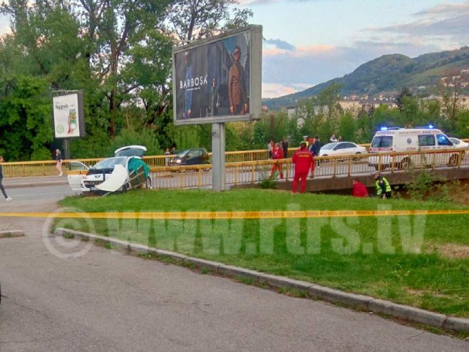 Saobraćajna nesreća u Banjaluci na Rebrovačkom mostu - Foto: RTRS