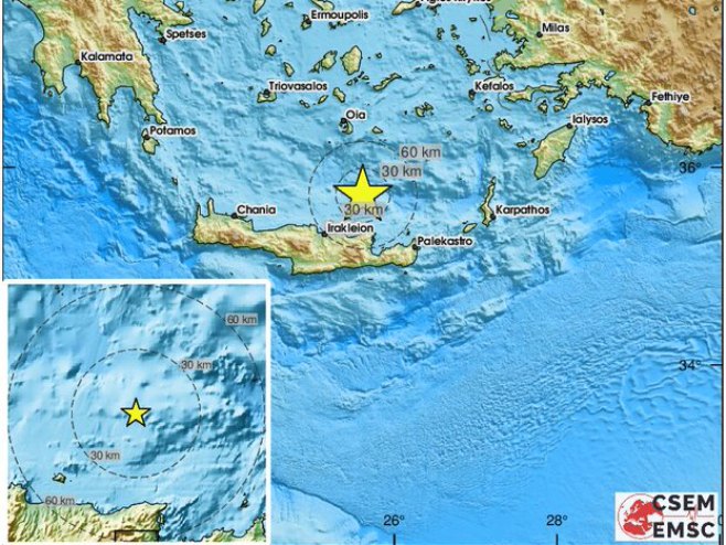 Zemljotres u Grčkoj (Foto: EMSC) - 