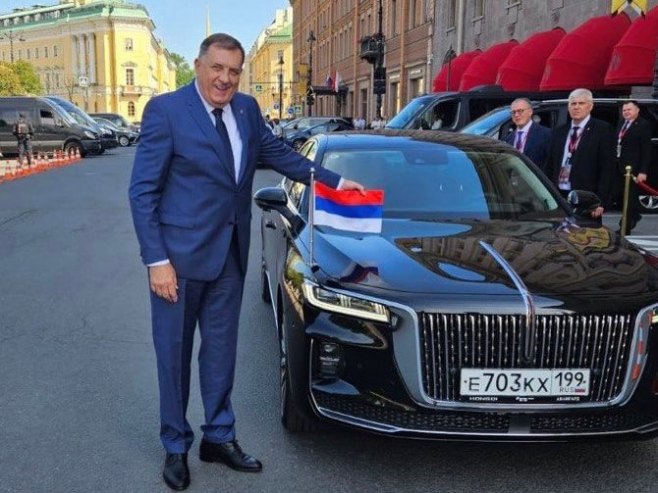 Milorad Dodik u Sankt Peterburgu (foto: x.com/MiloradDodik) - 