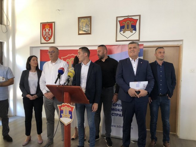 Slobodan Dragičević kandidat SDS-a za gradonačelnika Doboja - Foto: RTRS