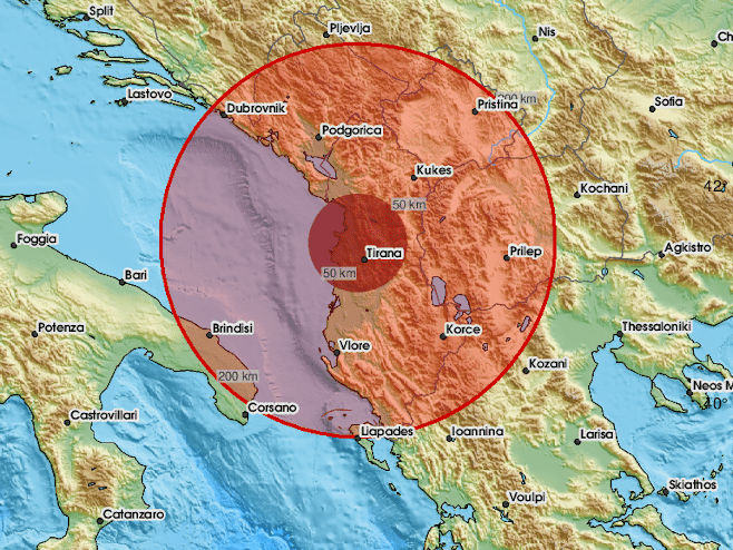 Albanija - zemljotres (foto: EMSC) - 