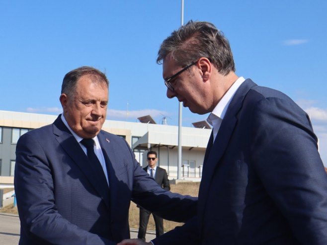 Dodik i Vučić - Foto: predsjednikrs.rs/Borislav Zdrinja