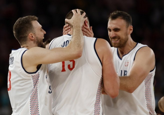 Košarkaši Srbije (Foto: EPA-EFE/CAROLINE BREHMAN) - 