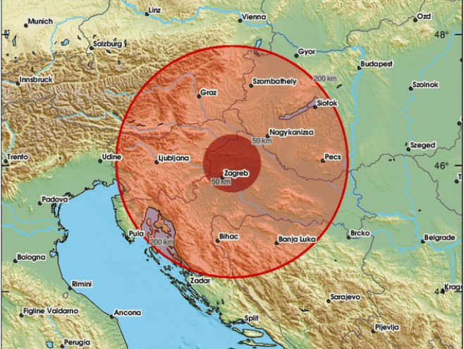 Zemljotres u Zagrebu (foto: x.com/lastquake) - 