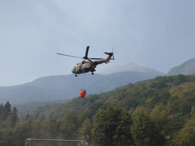 Tjentište - gašenje požara - Foto: RTRS