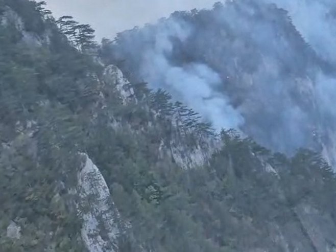 Pogledajte kako "super puma" MUP-a Srbije gasi požar (VIDEO)