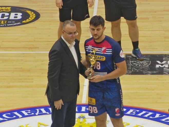 Milan Јovanovic MVP Svesrpskog kupa - Foto: RTRS