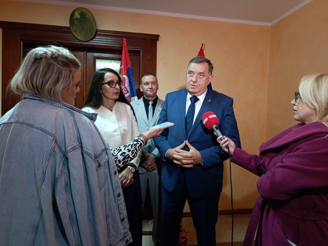 Milorad Dodik u Drvaru - Foto: RTRS