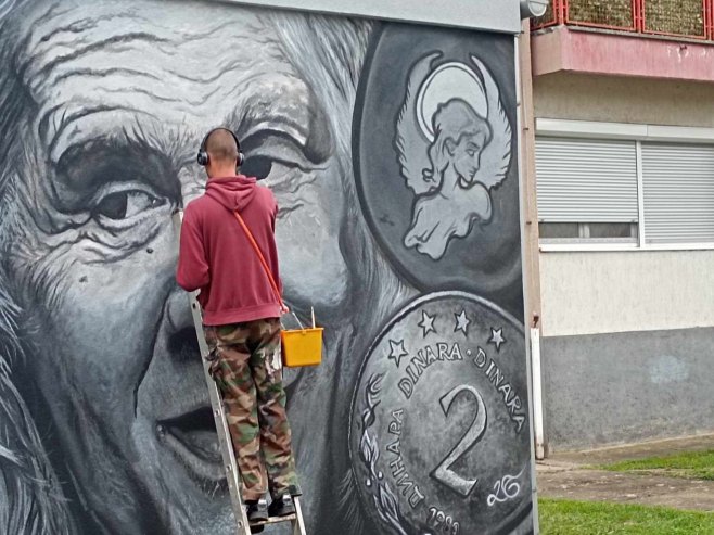 Mural Bore Đorđevića ukrasio Doboj (FOTO)