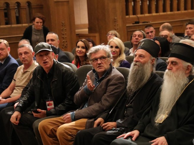 Patrijarh Porfirije i Emir Kusturica - Foto: RTRS