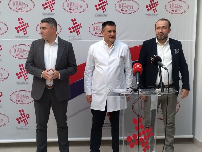 Topić, Đurić, Đajić - konferencija za novinare - Foto: SRNA