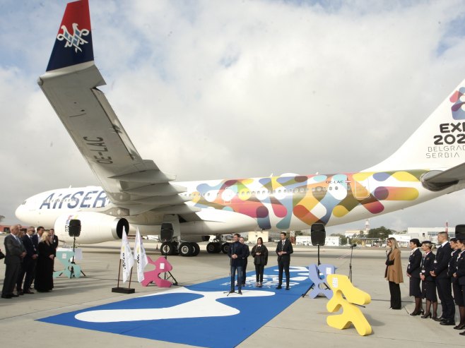 Novi avion Er Srbije (Foto:  TANJUG/ SAVA RADOVANOVIĆ) - 