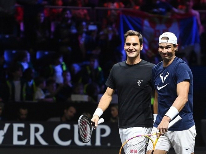 Rafael Nadal i Rodžer Federer (foto: arhiva/EPA-EFE/ANDY RAIN) - 