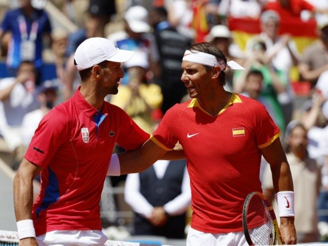 Novak Đoković i Rafael Nadal (foto: EPA-EFE/FRANCK ROBICHON) - 