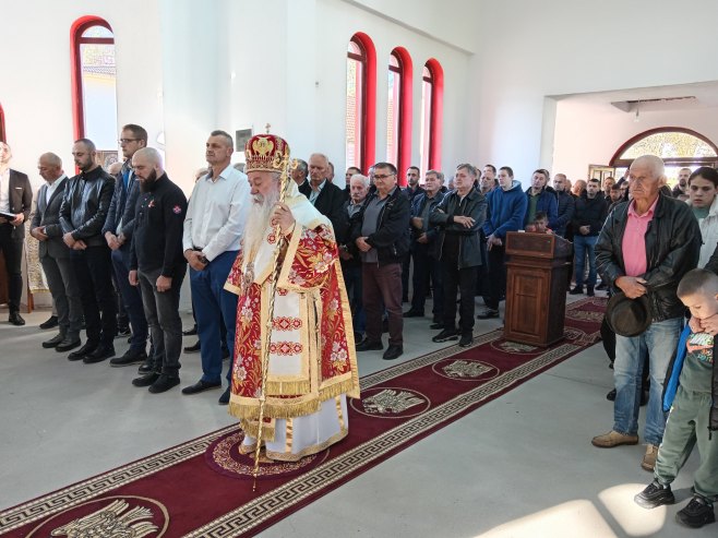 Služba u crkvi Svetog Vasilija Ostroškog u Kaljini - Foto: RTRS