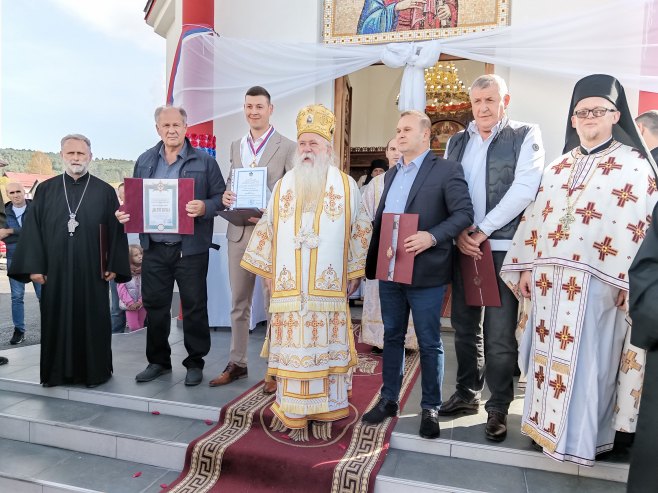 Mitropolit Hrizostom osveštao crkvu Svetog apostola Tome u Žljebovima