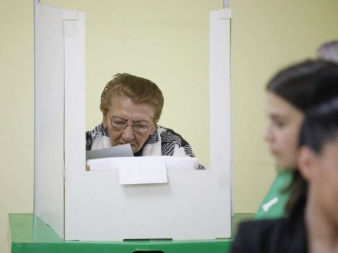 Parlamentarni izbori u Gruziji (foto: EPA-EFE/DAVID MDZINARISHVILI) - 